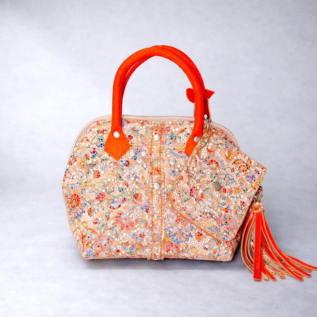 Mosaïque Fleurie Orange