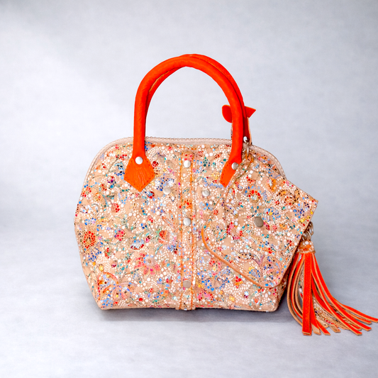 Mosaïque Fleurie Orange